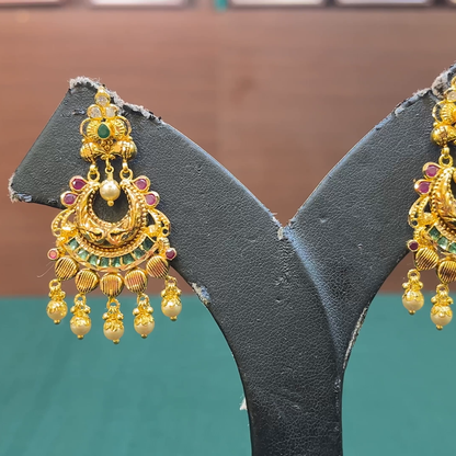 CMR 9.719gms EARRINGS 22K Yellow Gold