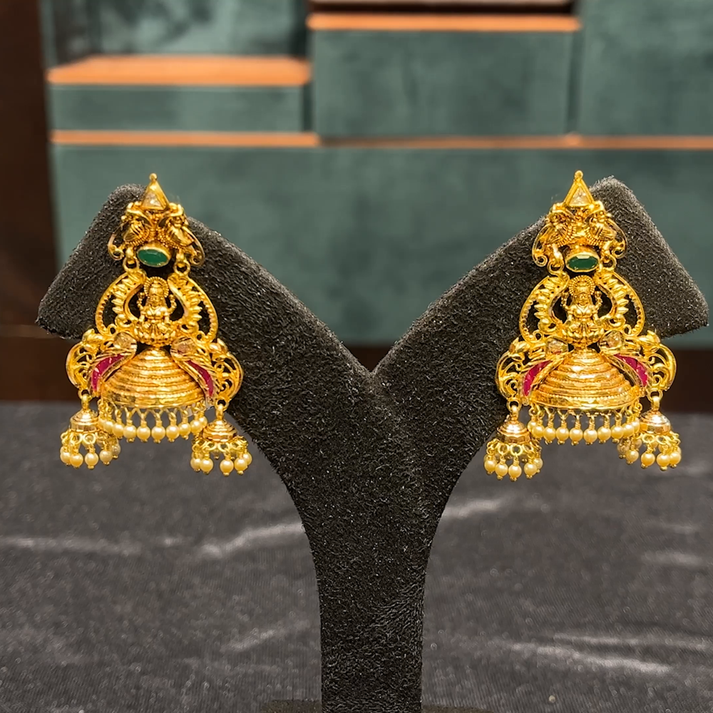 CMR 15.255gms EARRINGS 22K Yellow Gold