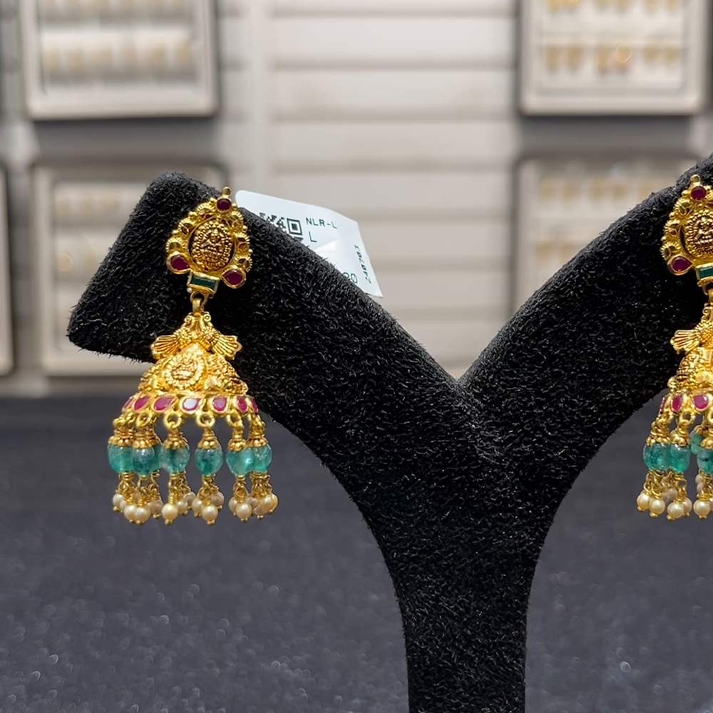 SOUTH INDIA 11.631gms EARRINGS 22K Yellow Gold