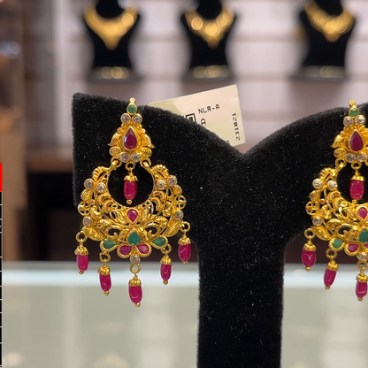 SOUTH INDIA 8.658gms EARRINGS 22K Yellow Gold