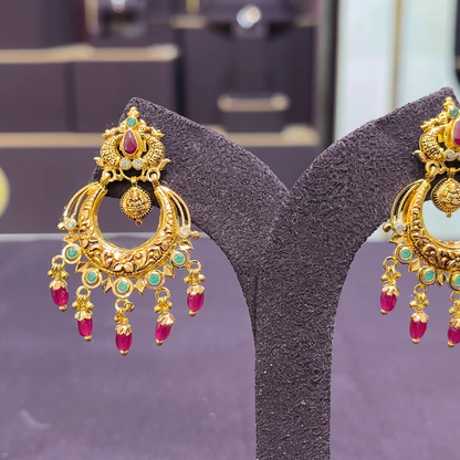 CMR 9.578gms EARRINGS 22K Yellow Gold