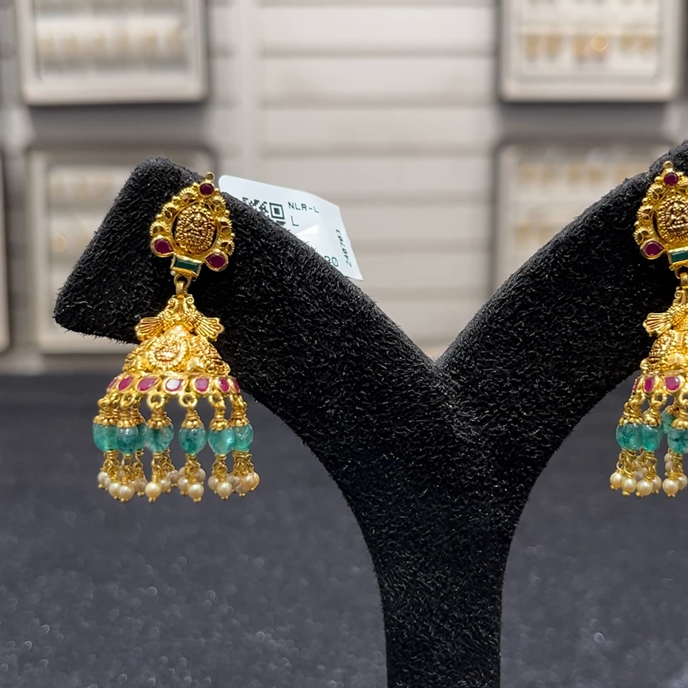 SOUTH INDIA 11.631gms EARRINGS 22K Yellow Gold