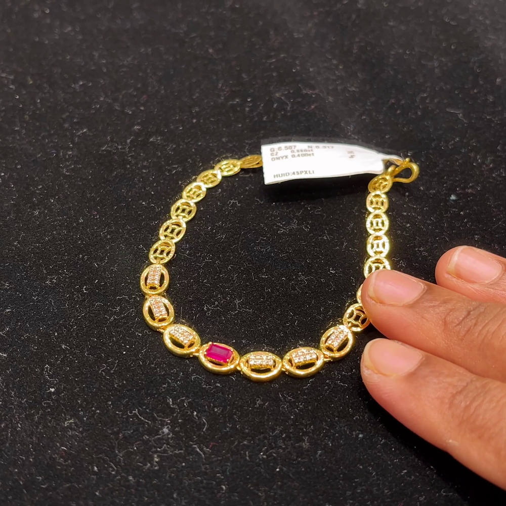 Anu Jewellers 6.317gms Bracelets 22K Yellow Gold