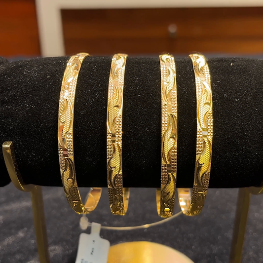 RS BROTHERS 55.705gms BANGLES 22K Yellow Gold