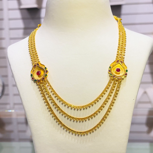 SOUTH INDIA 16.95gms NECKLACE 22K Yellow Gold