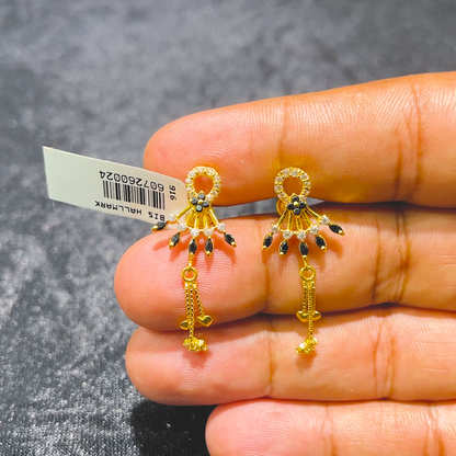 CMR 3.904gms EARRINGS 22K Yellow Gold