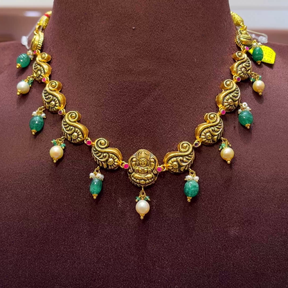 SwarnaKanchi 13.345gms NECKLACE 22K Yellow Gold