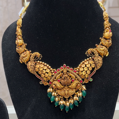 SOUTH INDIA 38.24gms NECKLACE 22K Yellow Gold