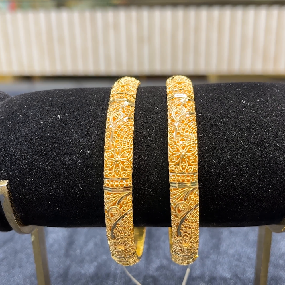 Kriya Jewellers 37.57gms BANGLES 22K Yellow Gold