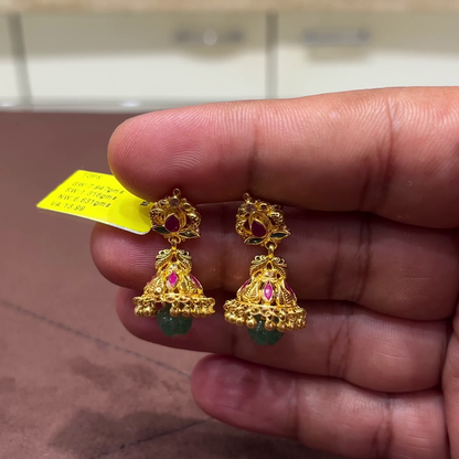 SwarnaKanchi 6.631gms EARRINGS 22K Yellow Gold