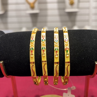 SOUTH INDIA 36.34gms BANGLES 22K Yellow Gold