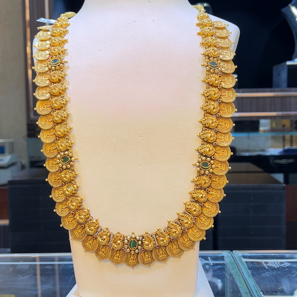 SOUTH INDIA 66.96gms HARAMS 22K Yellow Gold