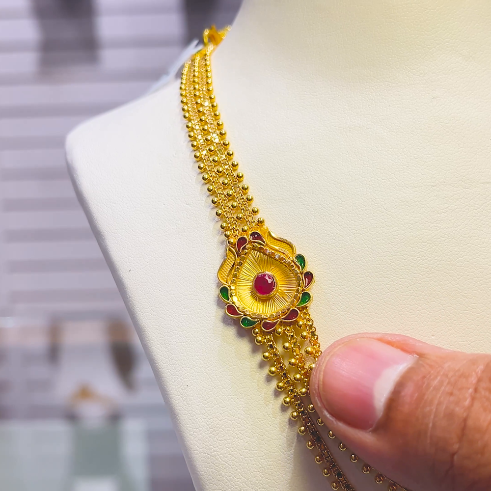 SOUTH INDIA 16.95gms NECKLACE 22K Yellow Gold