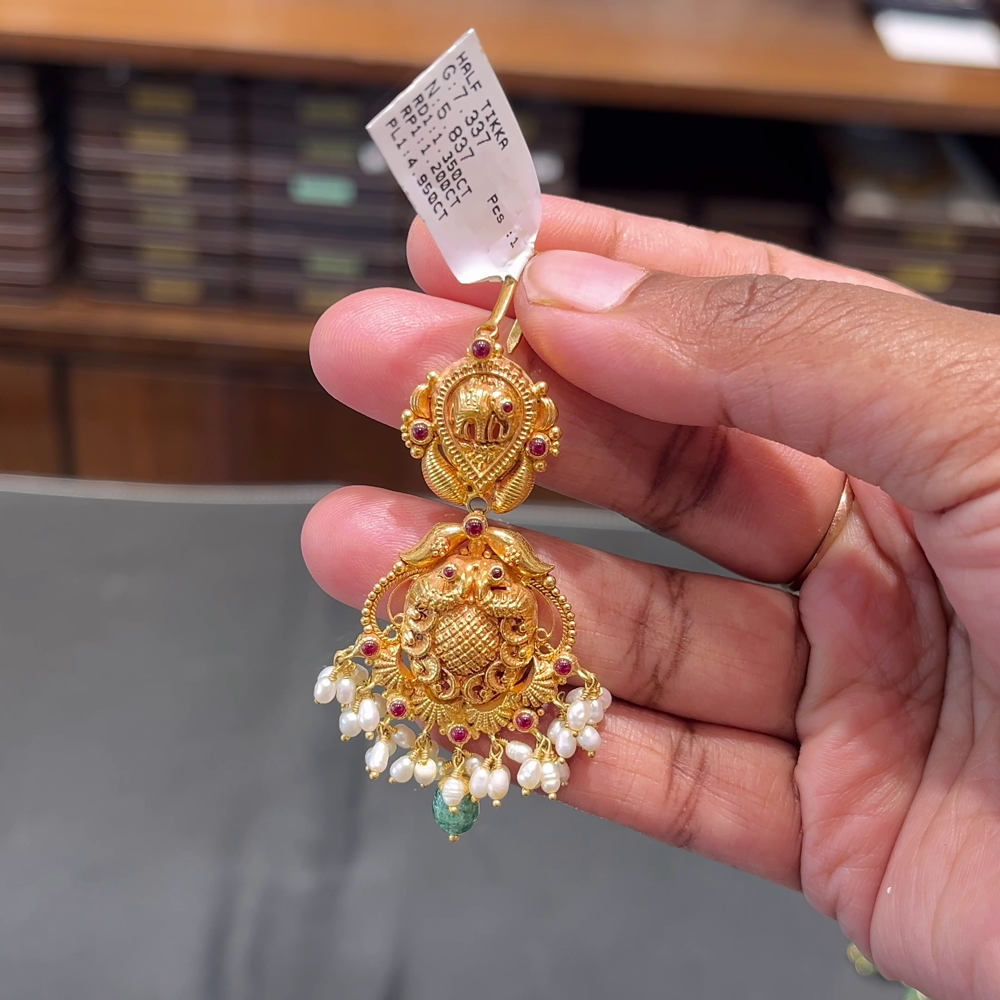 SOUTH INDIA 5.837gms Papitabilla 22K Yellow Gold