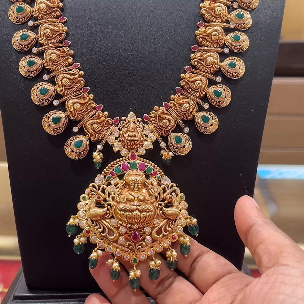 CHANDANA Brothers 92.2gms HARAMS 22K Yellow Gold