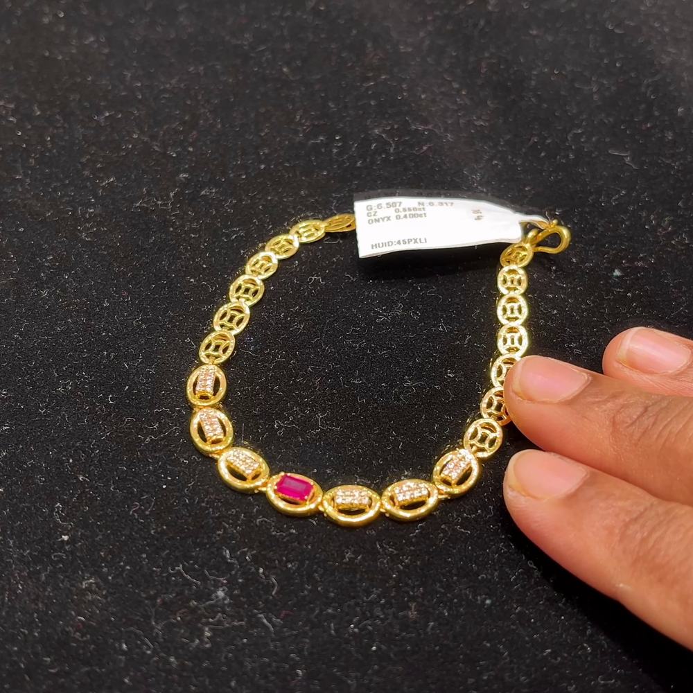 Anu Jewellers 6.317gms Bracelets 22K Yellow Gold