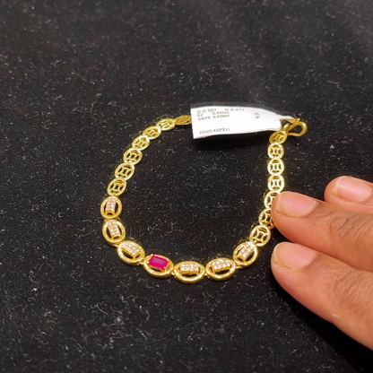 Anu Jewellers 6.317gms Bracelets 22K Yellow Gold