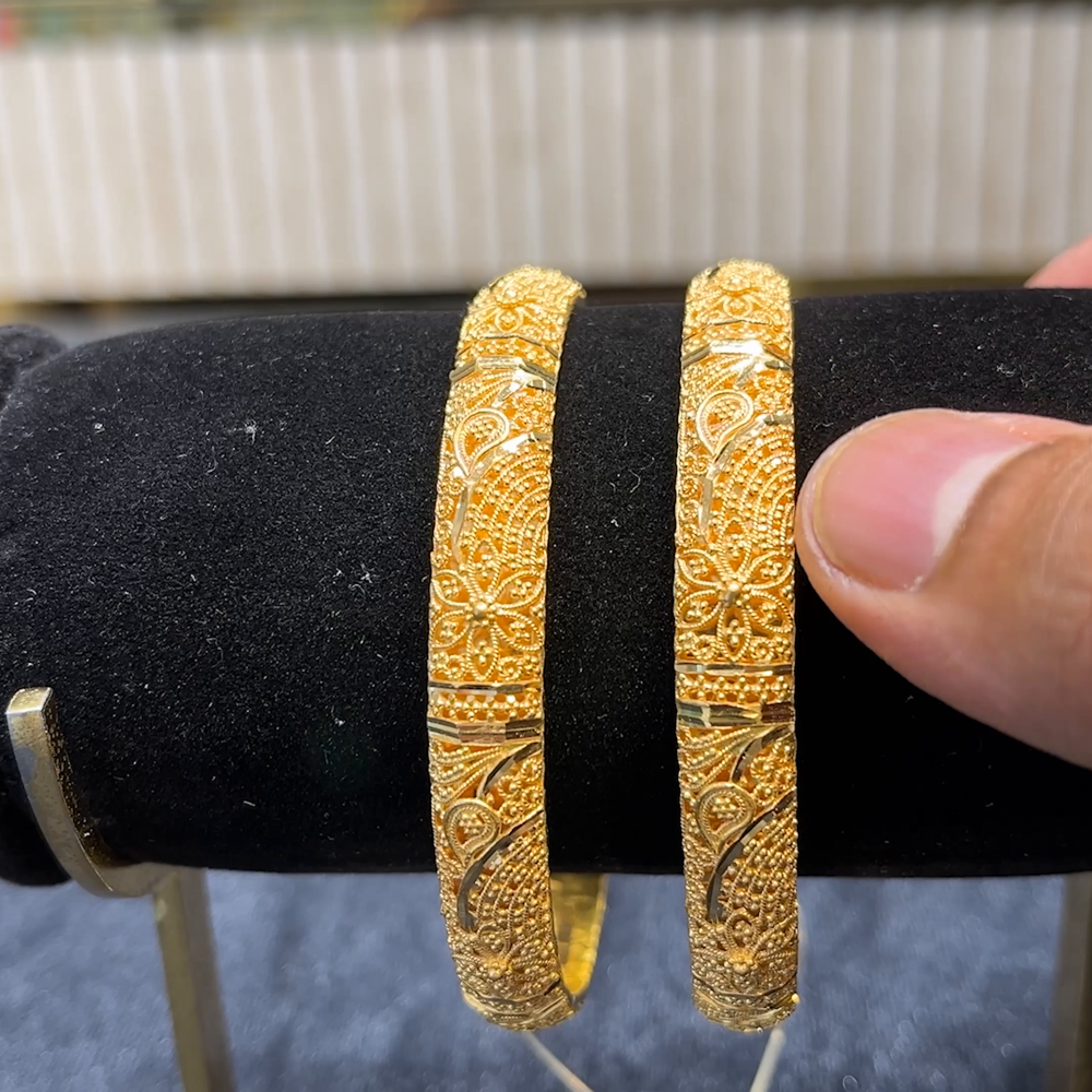 Kriya Jewellers 37.57gms BANGLES 22K Yellow Gold