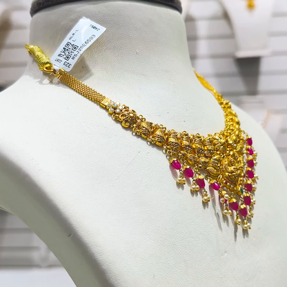 SOUTH INDIA 12.62gms NECKLACE 22K Yellow Gold