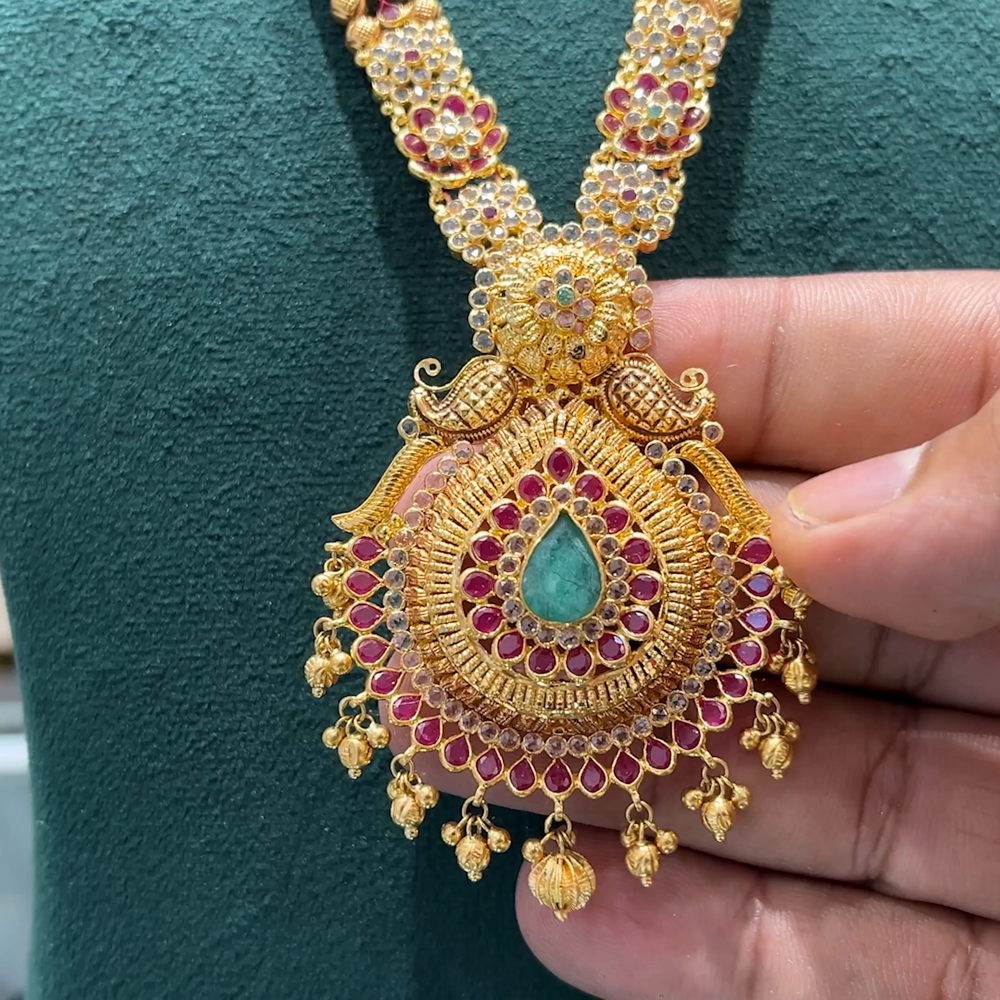 Kriya Jewellers 40.2gms HARAMS 22K Yellow Gold