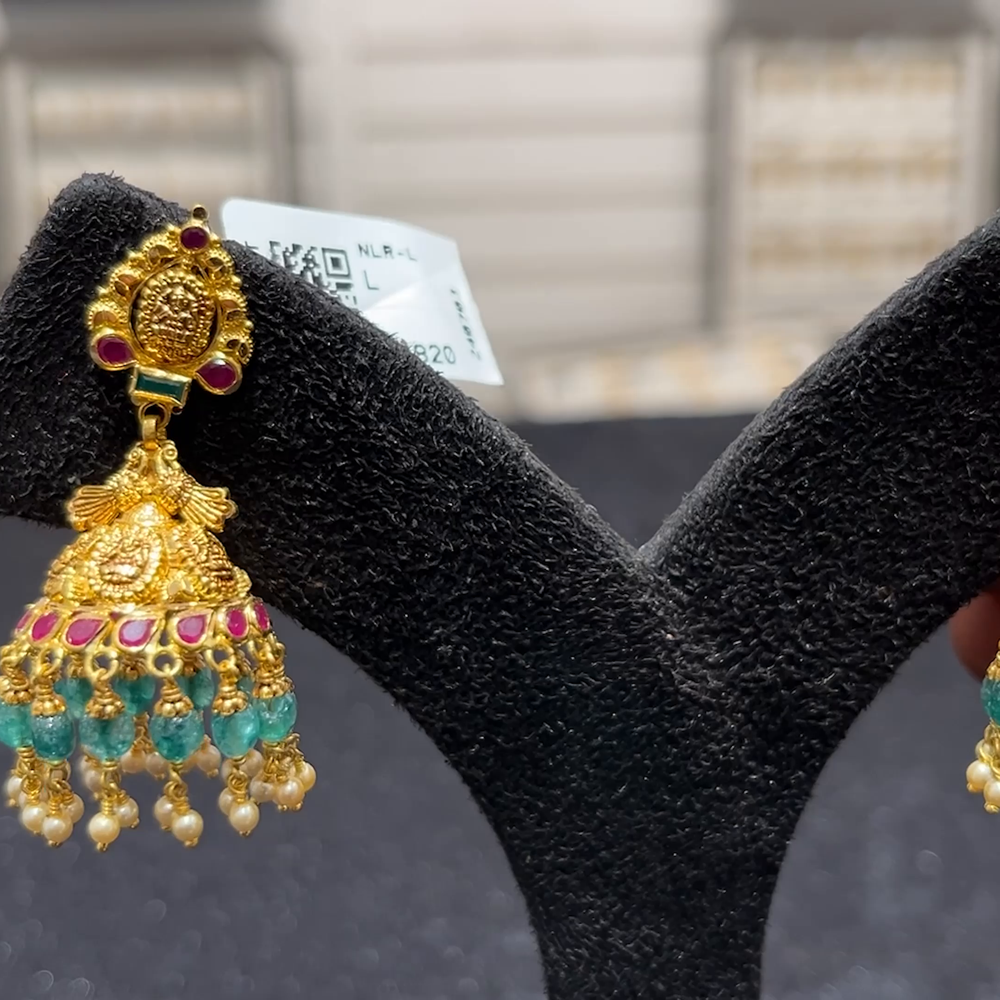 SOUTH INDIA 11.631gms EARRINGS 22K Yellow Gold