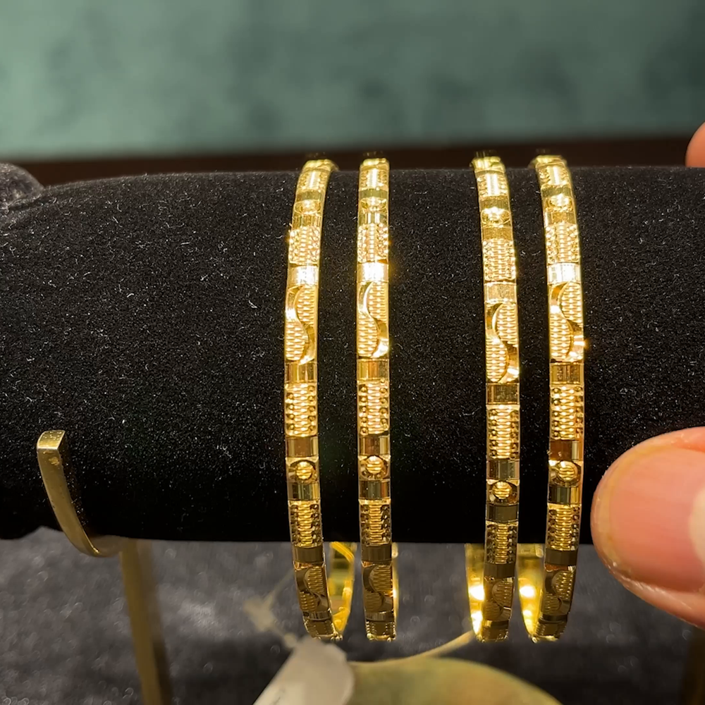 CMR 51.859gms BANGLES 22K Yellow Gold