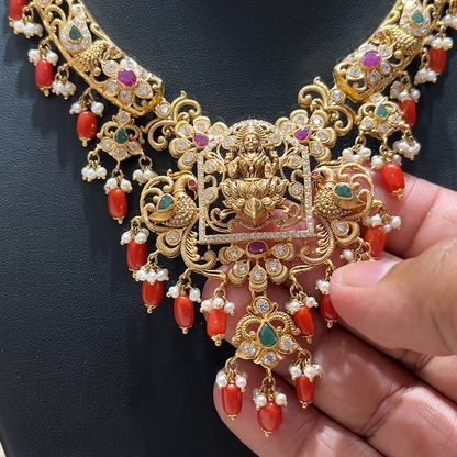 MUKUNDA JEWELLERS 50.835gms NECKLACE 22K Nakshi