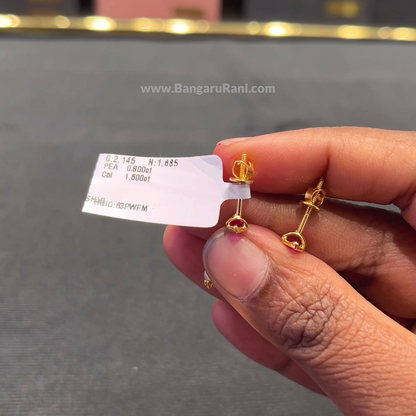 [make to order] 1.685gms EARRINGS 22K
