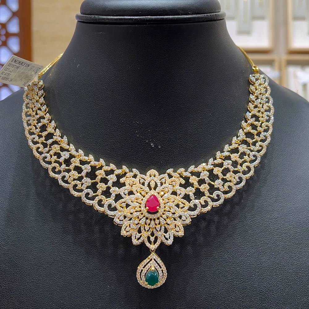 Chennai Shopping Mall 36.22gms NECKLACE 22K Yellow Gold