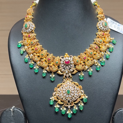 Chennai Shopping Mall 53.95gms NECKLACE 22K Antique