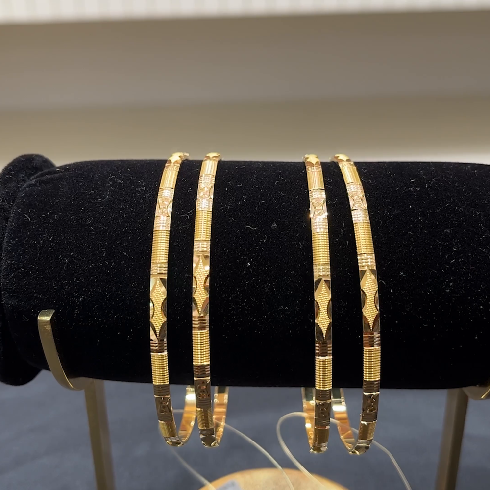 Anu Jewellers 23.916gms BANGLES 22K Yellow Gold