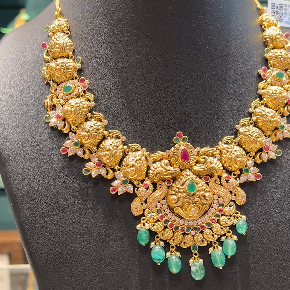 Chennai Shopping Mall 33.34gms NECKLACE 22K Antique