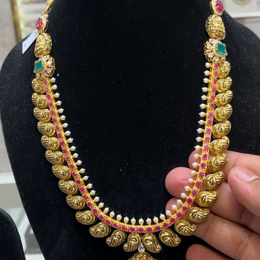 SOUTH INDIA 57.47gms NECKLACE 22K Yellow Gold