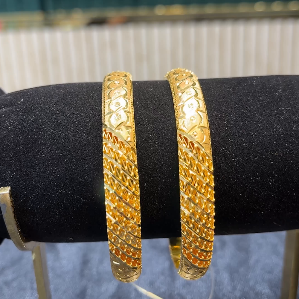 Kriya Jewellers 34.53gms BANGLES 22K Yellow Gold