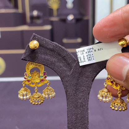 CMR 8.821gms EARRINGS 22K Yellow Gold