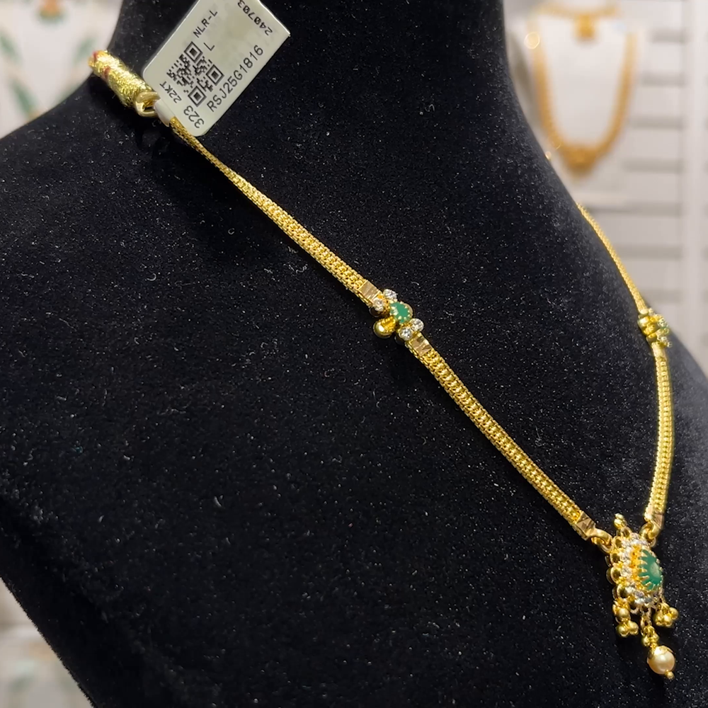 SOUTH INDIA 8.866gms NECKLACE 22K Yellow Gold