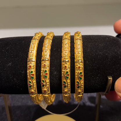 CMR 45.233gms BANGLES 22K Yellow Gold