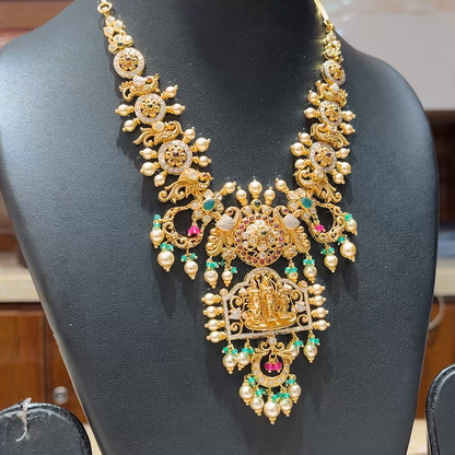 MUKUNDA JEWELLERS 65.195gms NECKLACE 22K Nakshi