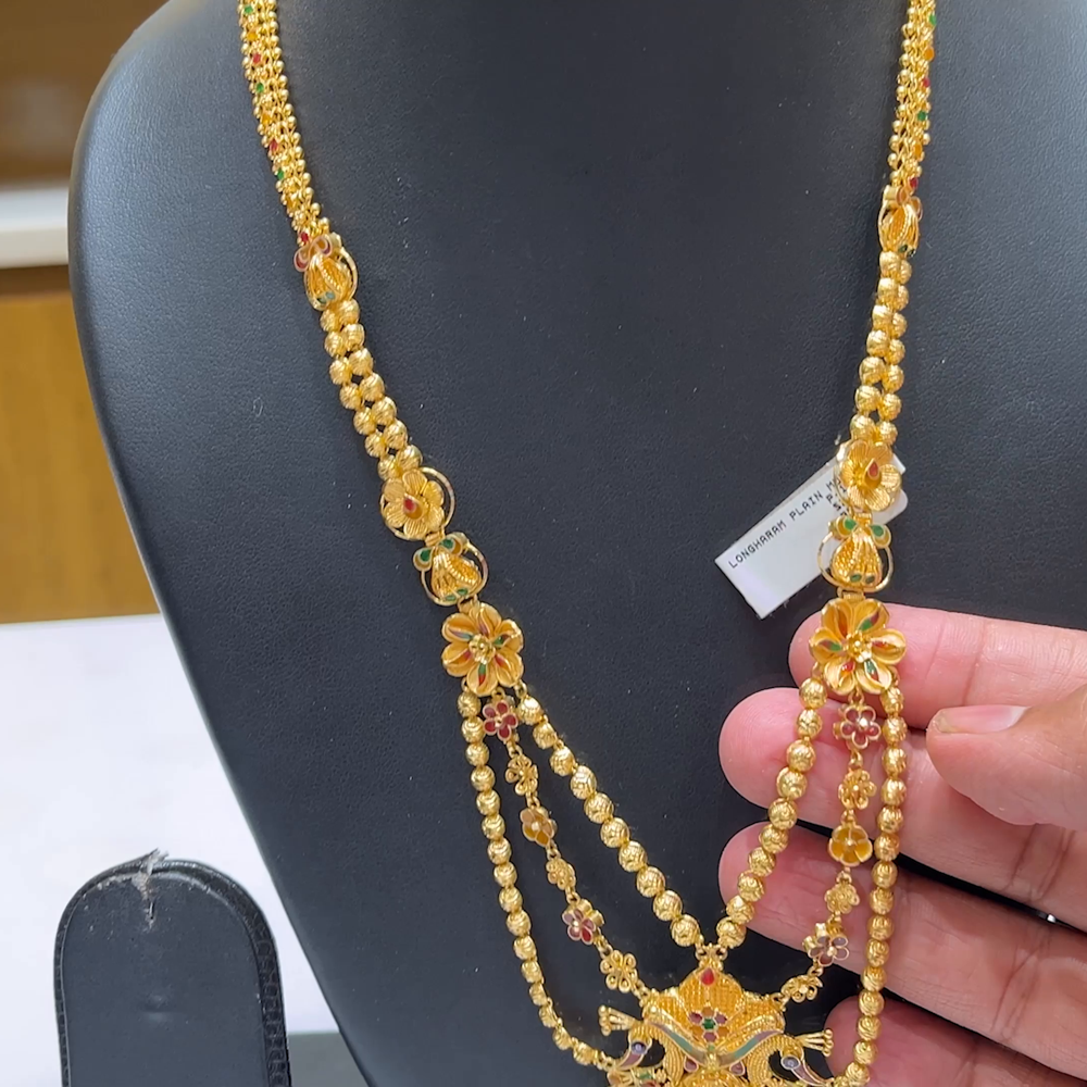 MUKUNDA JEWELLERS 54.645gms NECKLACE 22K Nakshi