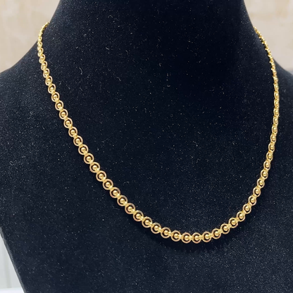 MUKUNDA JEWELLERS 12.945gms CHAINS 22K Yellow Gold