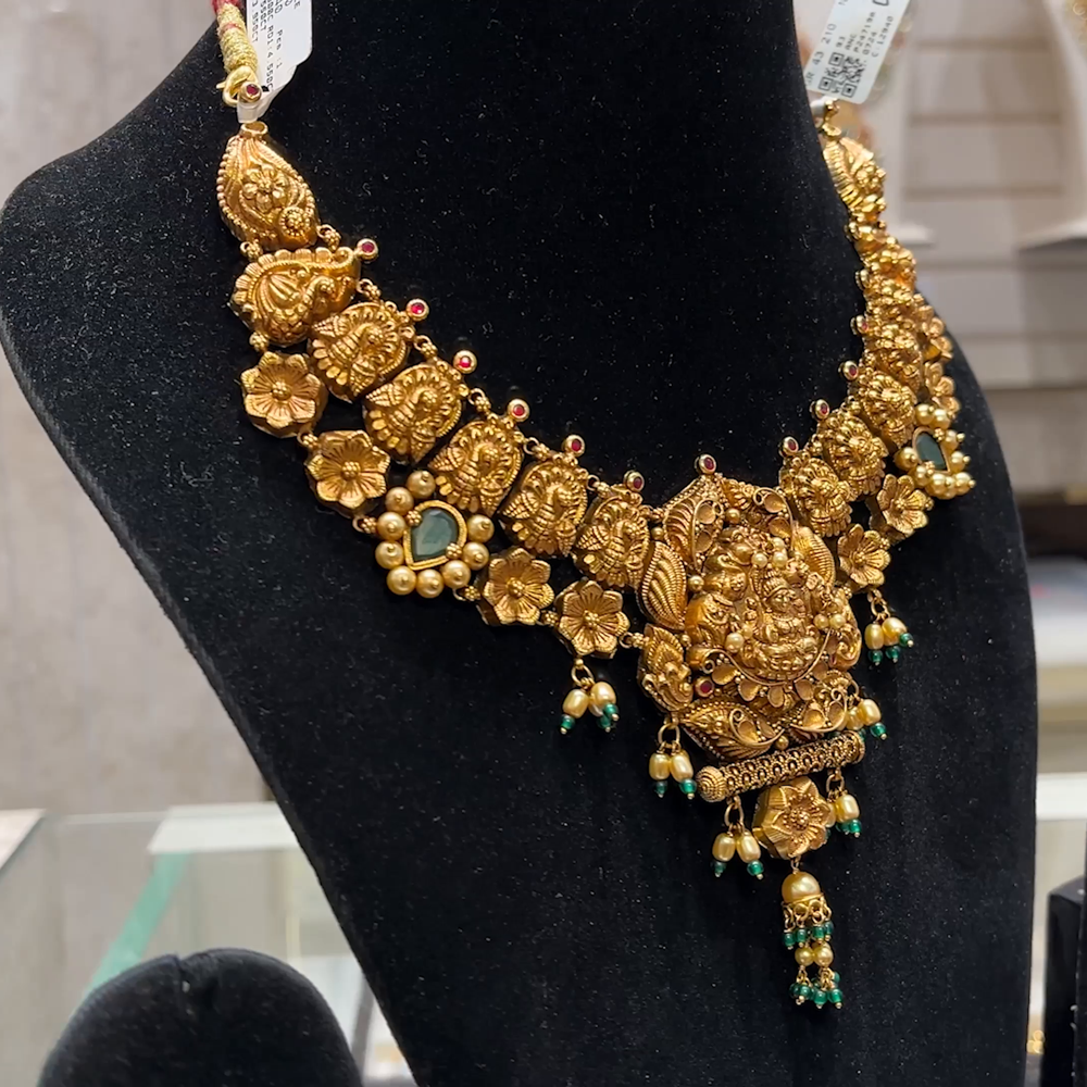 SOUTH INDIA 36.24gms NECKLACE 22K Yellow Gold