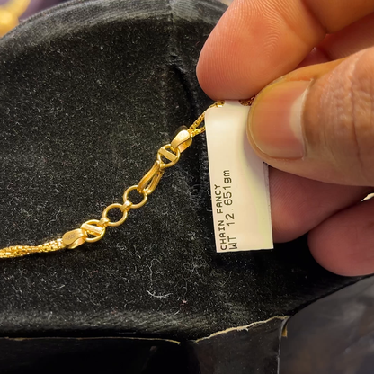 CMR 12.651gms CHAINS 22K Yellow Gold