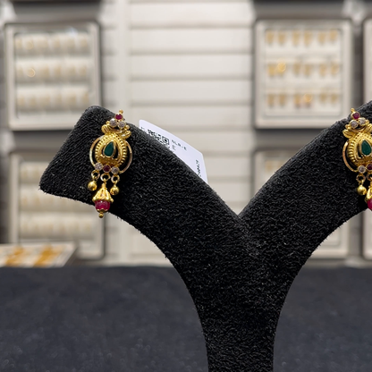 SOUTH INDIA 3.499gms EARRINGS 22K Yellow Gold