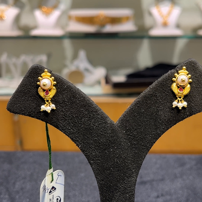 Anu Jewellers 3.31gms EARRINGS 22K Yellow Gold