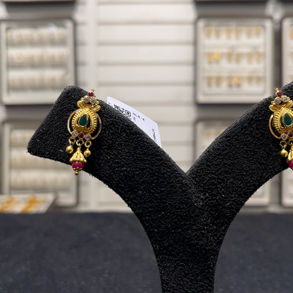 SOUTH INDIA 3.499gms EARRINGS 22K Yellow Gold