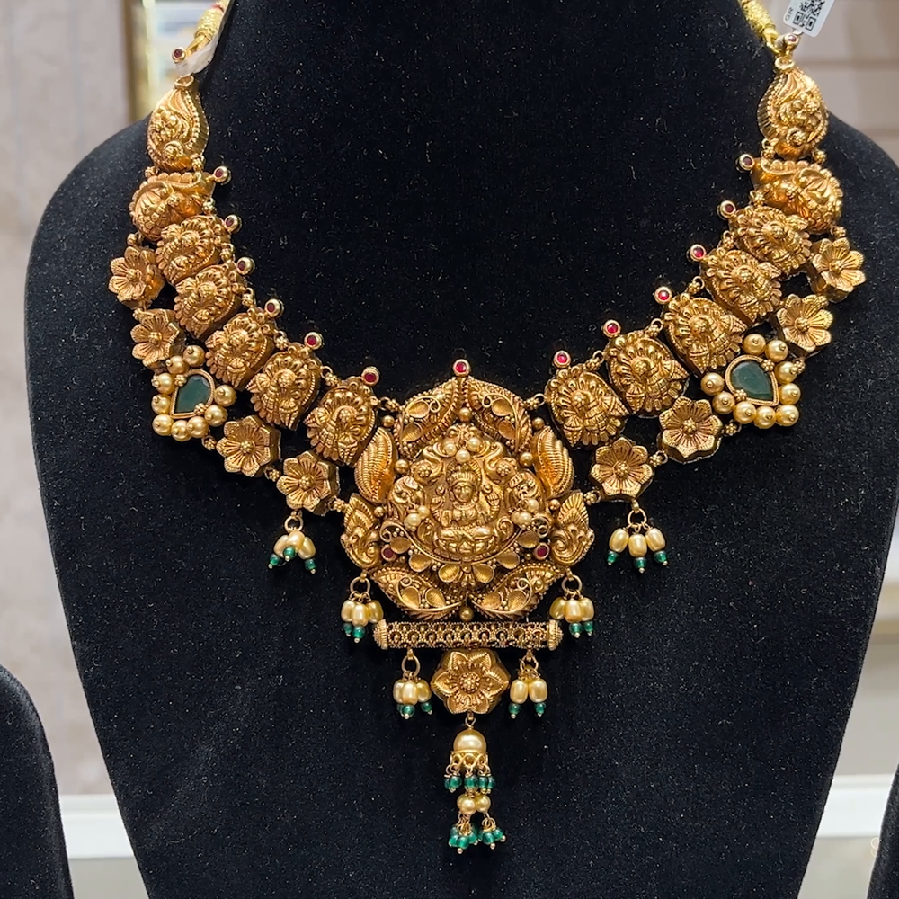 SOUTH INDIA 36.24gms NECKLACE 22K Yellow Gold