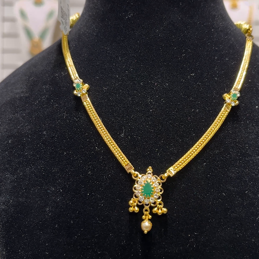 SOUTH INDIA 8.866gms NECKLACE 22K Yellow Gold