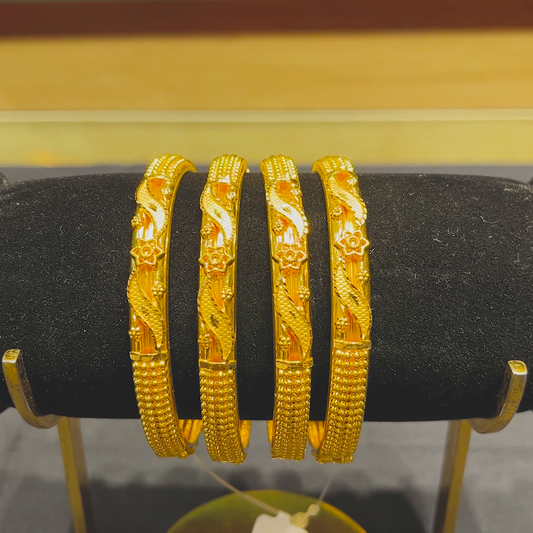 CMR 44.455gms BANGLES 22K Yellow Gold