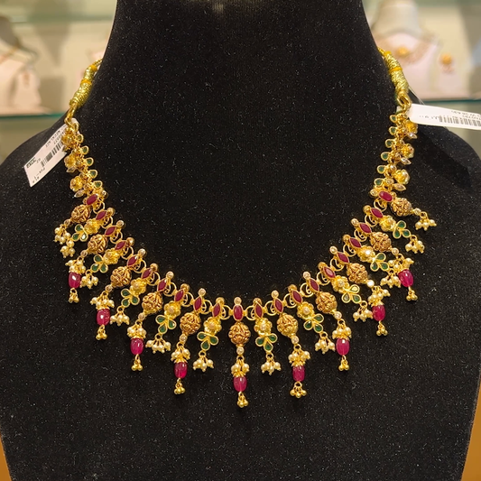 Anu Jewellers 21.994gms NECKLACE 22K Yellow Gold