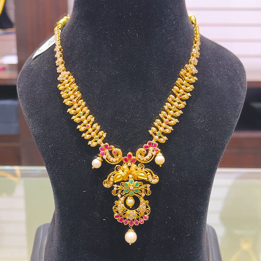 SOUTH INDIA 26.415gms NECKLACE 22K Yellow Gold